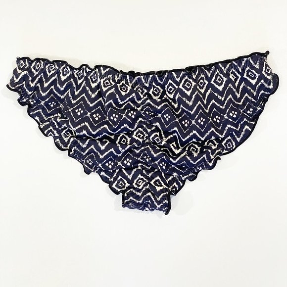 Eberjey black Zen flutter bikini bottom S & L - Picture 4 of 7